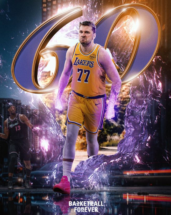 东契奇狂砍60分助湖人逆转热火 八连胜领跑西部