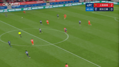 上海海港双后卫头球破门掀翻武汉三镇 角球战术